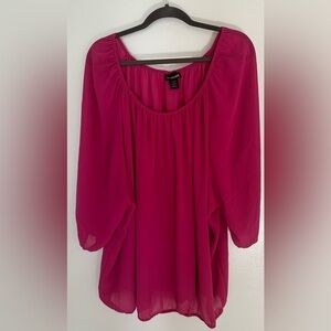 Lane Bryant size 26/28 pink top